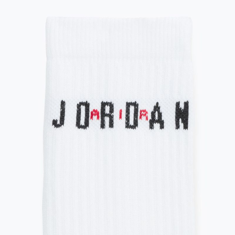 Socks Nike Jordan Everyday Crew 6 pairs white/gym red/black 4