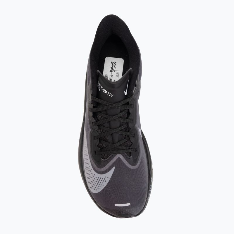 Women's running shoes Nike Zoom Fly 6 black/light smoke grey/white 5