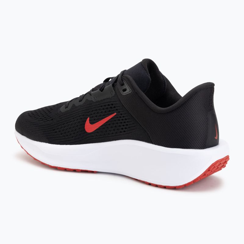 Men's running shoes Nike Quest 6 black/white/dark smoke grey/university red 3