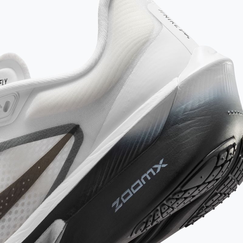 Women's running shoes Nike Zoom Fly 6 white/smoke grey/metallic silver/black 9