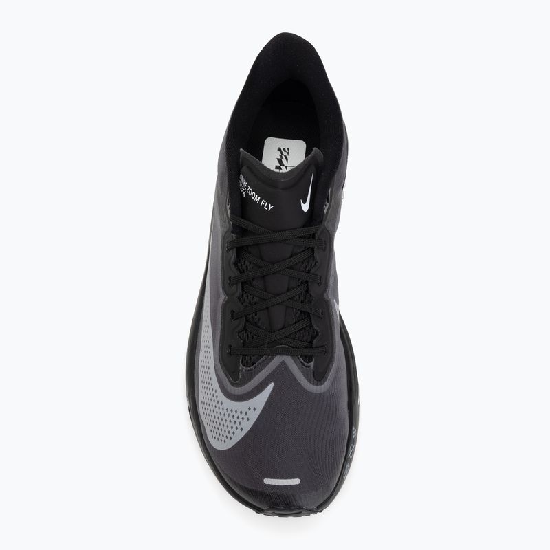 Men's running shoes Nike Zoom Fly 6 black/light smoke grey/white 5