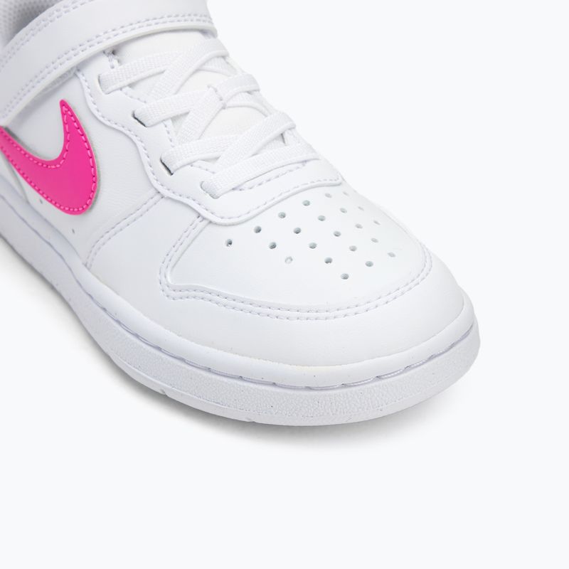 Nike Court Borough Low children's shoes Recraft white/laser fuchsia 7