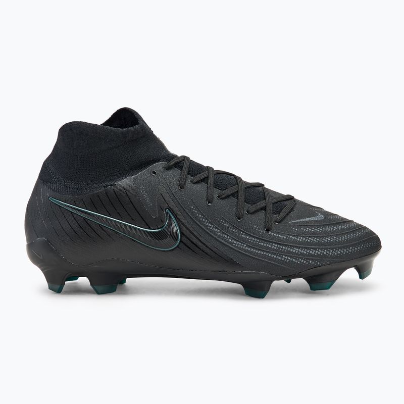 Men's Nike Phantom Luna II Pro FG football boots black / deep jungle / black 2