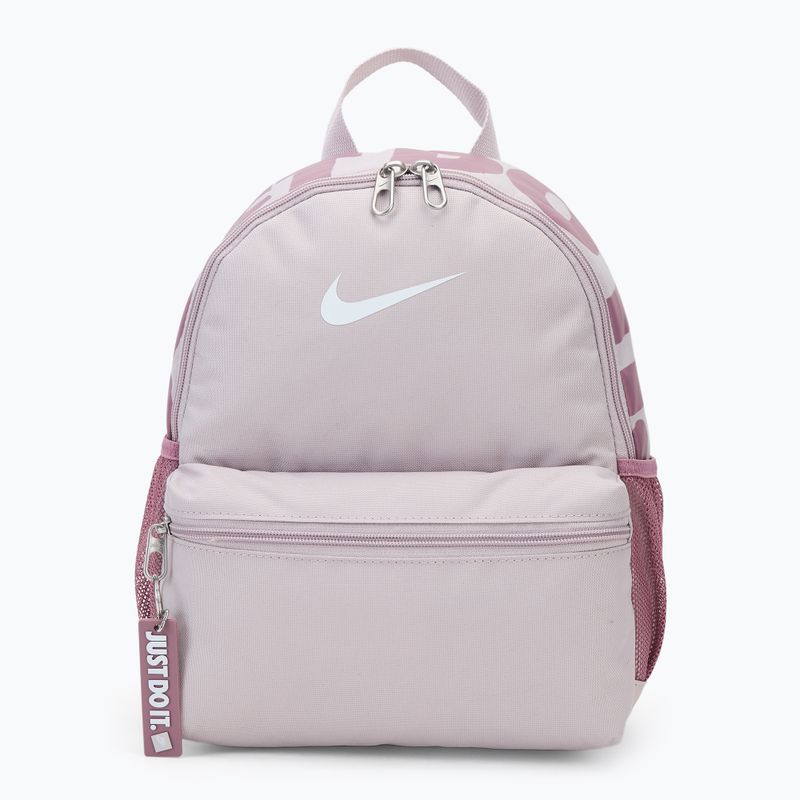 Nike Brasilia Just Do It Mini 11 l children's urban backpack platinum violet/plum dust/white