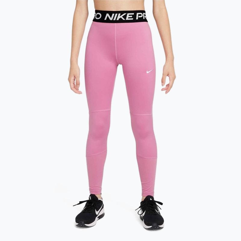 Children's leggings Nike Pro Dri-FIT magic flamingo/white