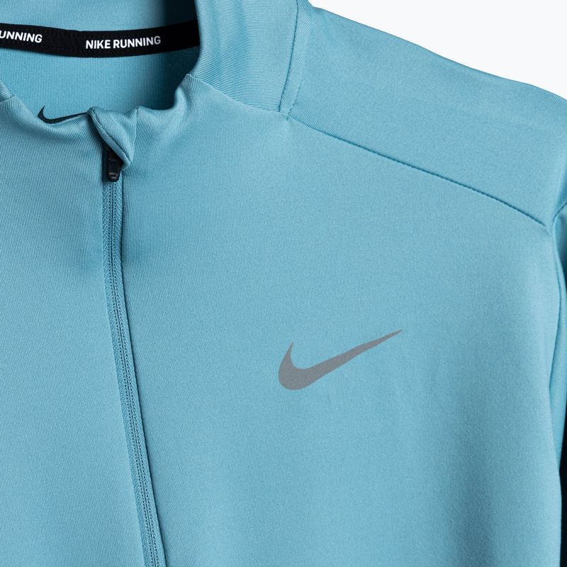 Men's Nike Dri-FIT Element 1/2-Zip denim turquoise running longsleeve 9