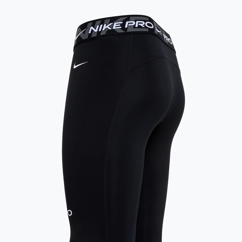 Women's training leggings Nike Pro Mid-Rise 7/8 Graphic black/iron grey/white/white 3