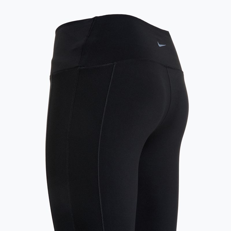 Women's leggings Nike One Wrap High-Waist 7/8 black/cool grey 3
