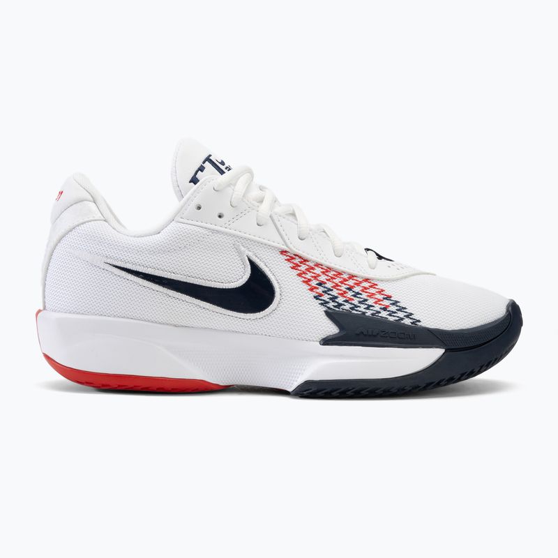 Men's basketball shoes Nike G.T. Cut Academy white/sport red/obsidian 2