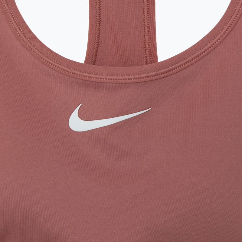 Nike Swoosh Medium Support training bra canyon pink/white 3