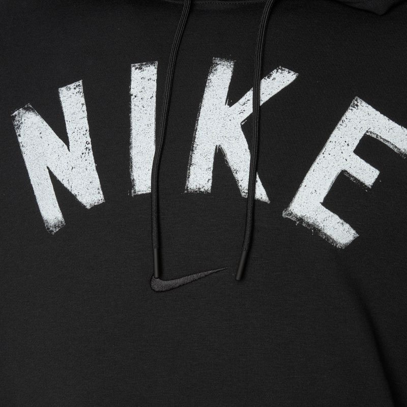 Men's training sweatshirt Nike Swoosh Dri-Fit Fitness Hoodie black/black/white 3