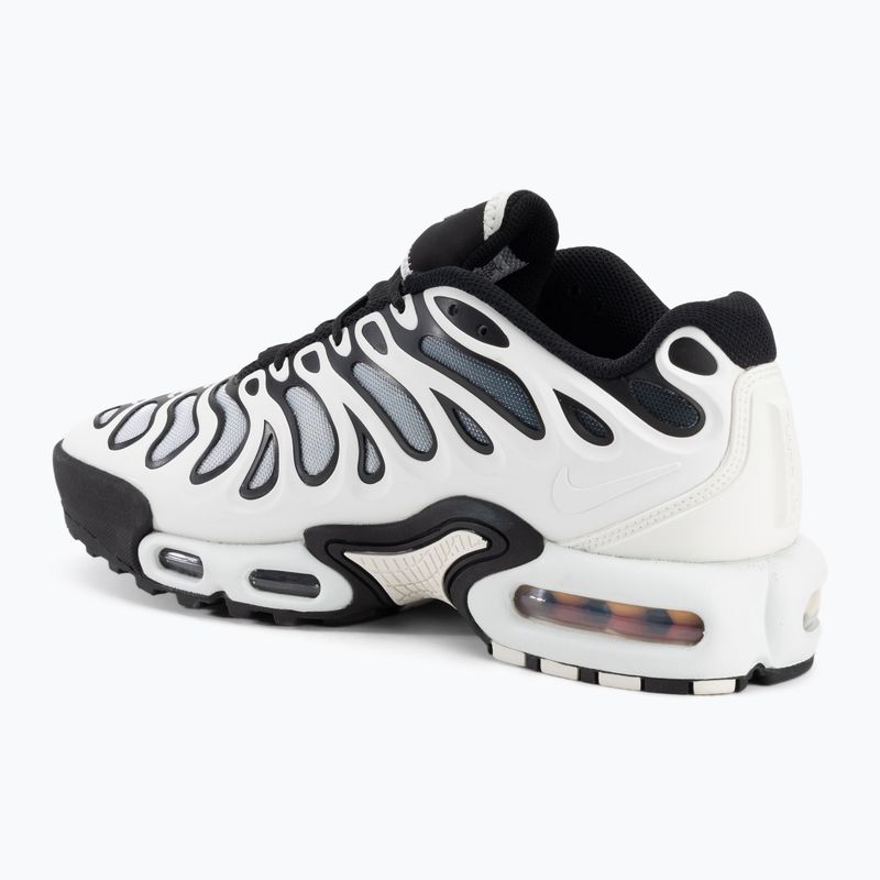 Men's Nike Air Max Plus Drift white/metallic silver/black shoes 3