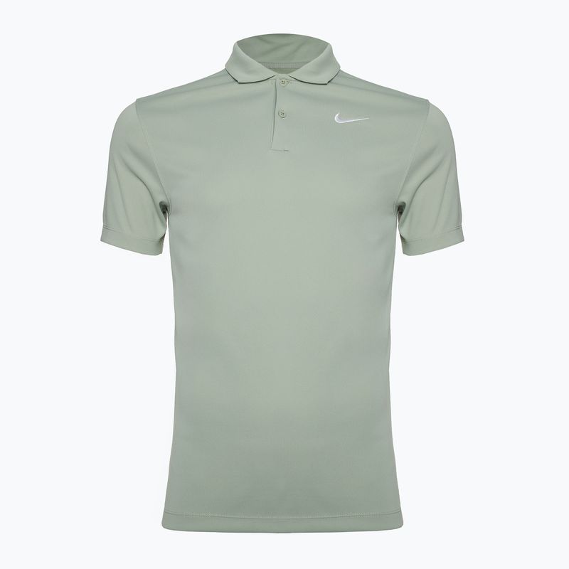 Men's Nike Court Dri-Fit Polo Solid jade horizon/white tennis shirt