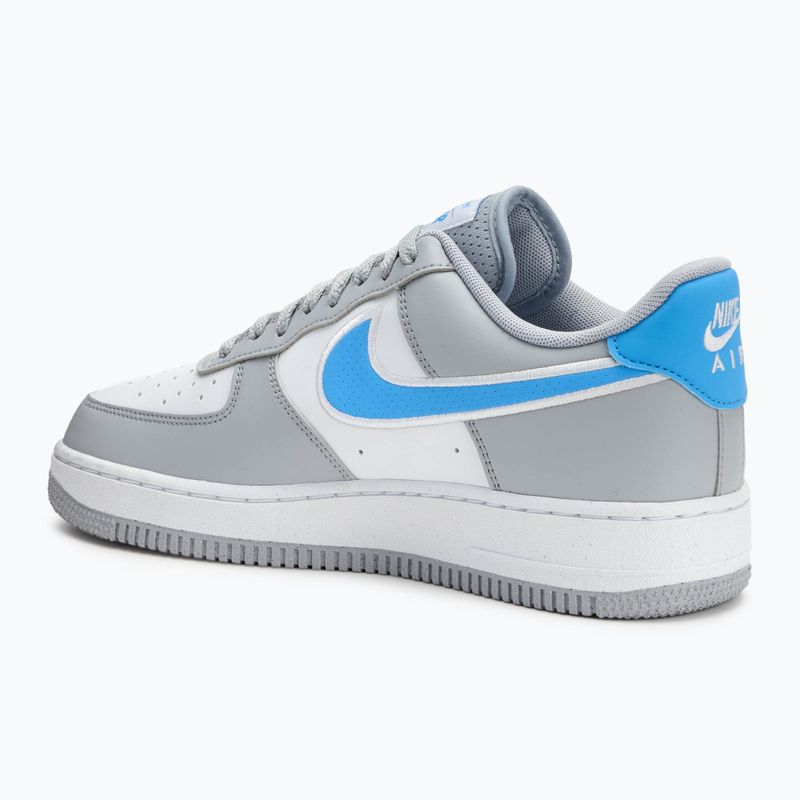 Nike Air Force 1 '07 Next Nature men's shoes wolf grey / white / university bluebi 3