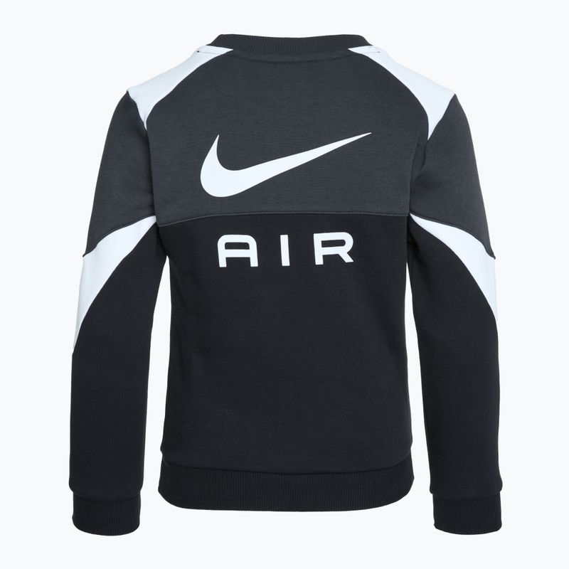 Children's sweatshirt Nike Air Crew black / anthracite / white / white 2