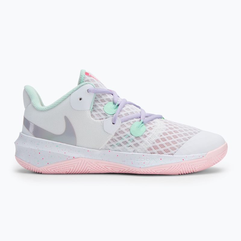 Nike Zoom Hyperspeed Court SE volleyball shoes white/mint foam/grey/violet mist/pink foam 2