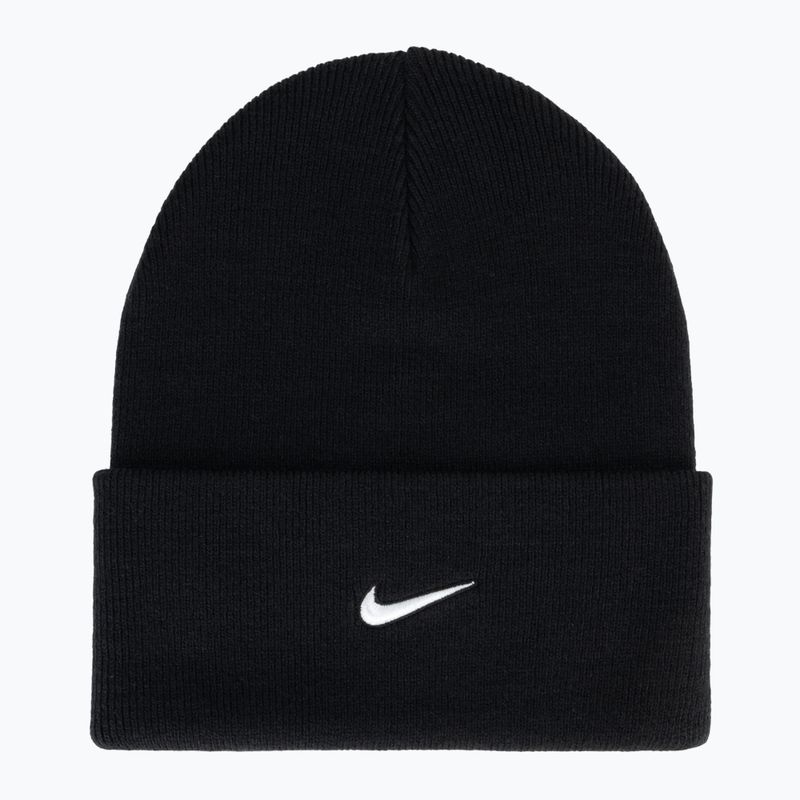Winter hat Nike Peak Swoosh Beanie black/white