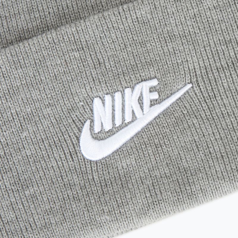 Nike Peak Futura Beanie dark grey heather/white winter cap 3