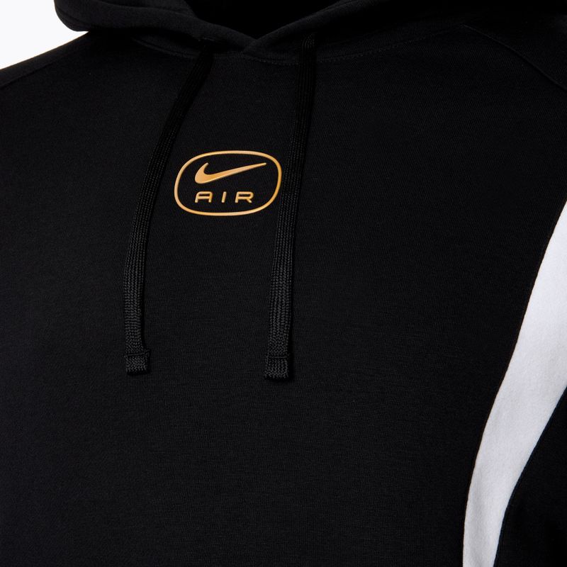 Men's Nike Sportstwear Air black/metallic gold sweatshirt 3