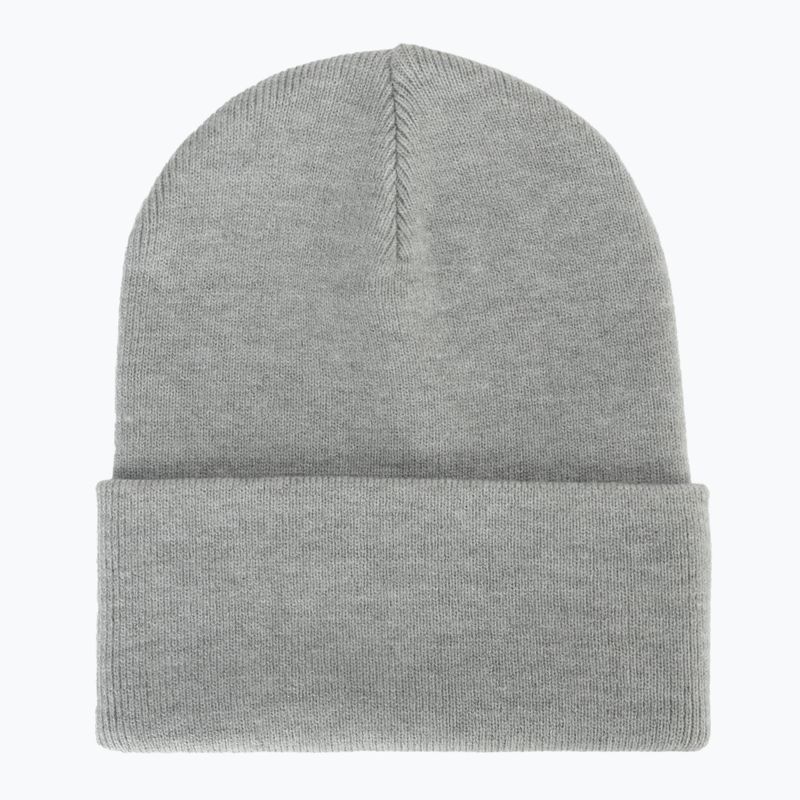 Winter hat Nike Peak Swoosh Beanie dark grey heather/white 2