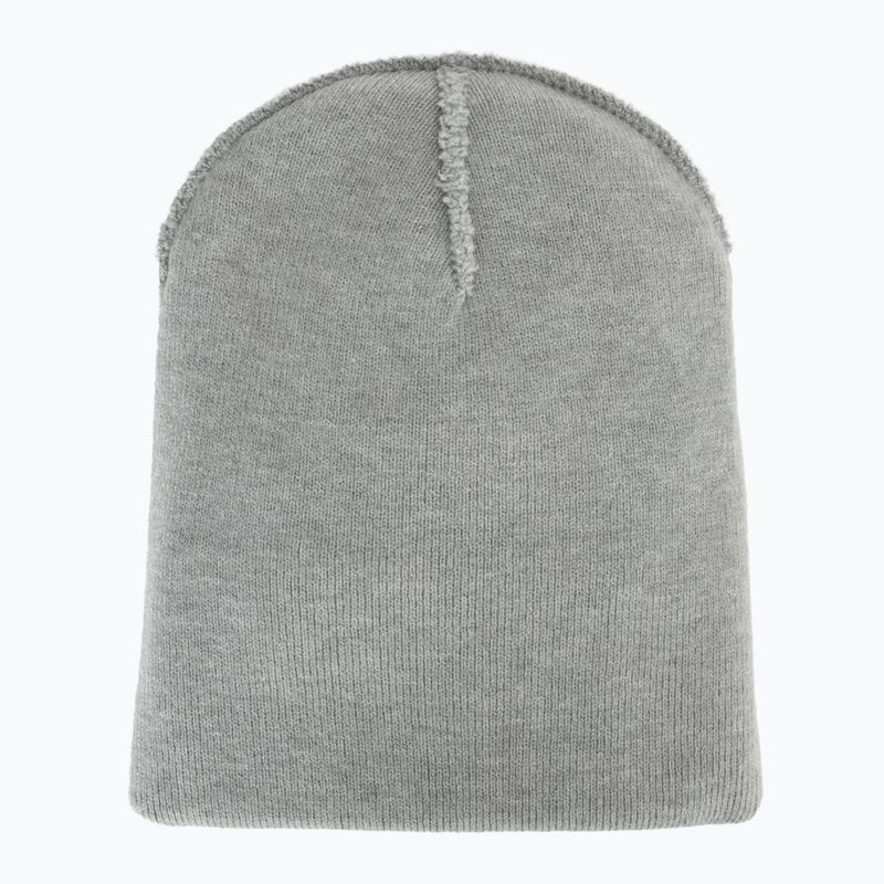 Winter hat Nike Peak Swoosh Beanie dark grey heather/white 4