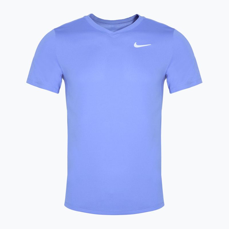 Men's Nike Court Dri-FIT Victory tennis shirt royal pulse / white