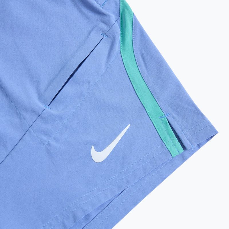 Men's tennis shorts Nike Court Advantage Dri-FIT 7" royal pulse/ green frost/ white 3