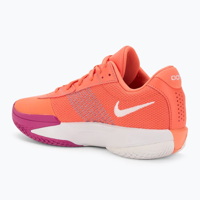 Nike G.T. Cut Academy men's basketball shoes light wild mango/hot fuchsia/plum dust/white 3