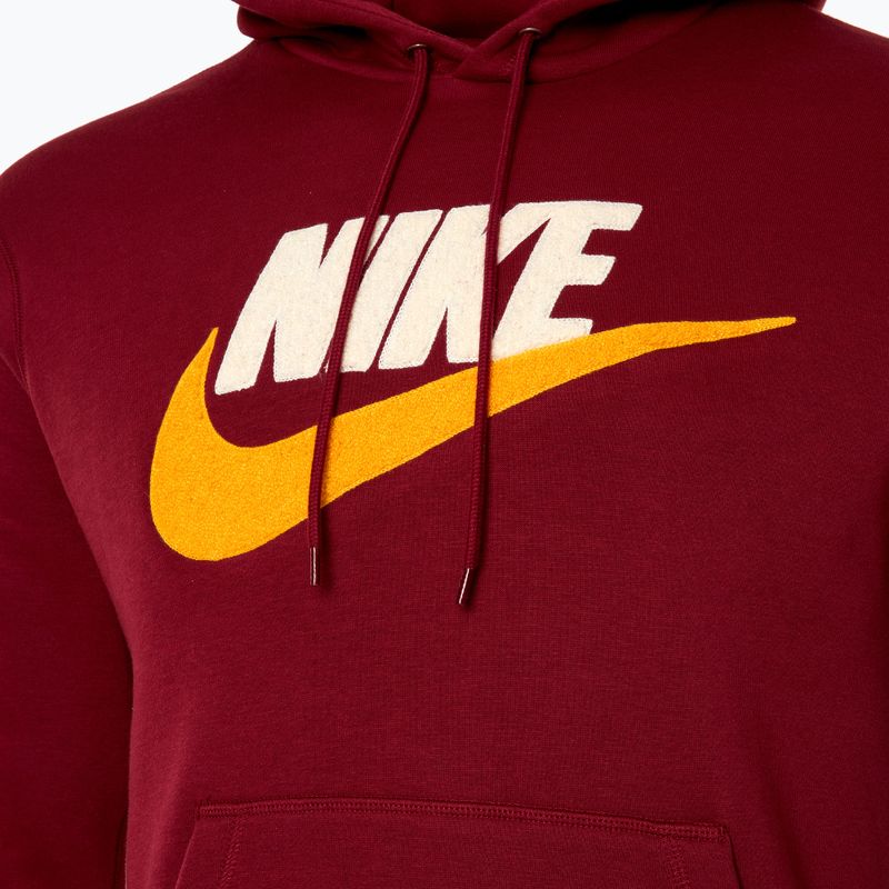 Men's Nike Club Fleece Hoodie team red/team red 3