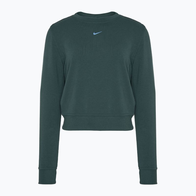 Nike Dri-FIT One Crew Neck French Terry women's sweatshirt vintage green/ black