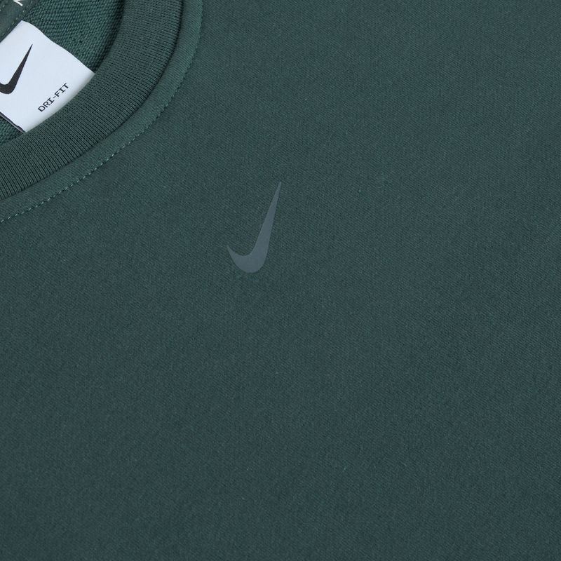 Nike Dri-FIT One Crew Neck French Terry women's sweatshirt vintage green/ black 3