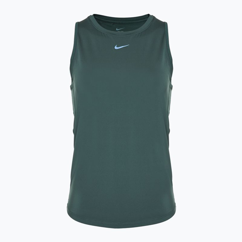 Women's training tank top Nike One Classic Dri-Fit lvintage green / black