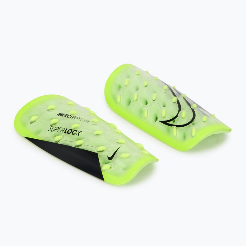 Nike Mercurial Lite Superlock shin guards volt/barely volt/black