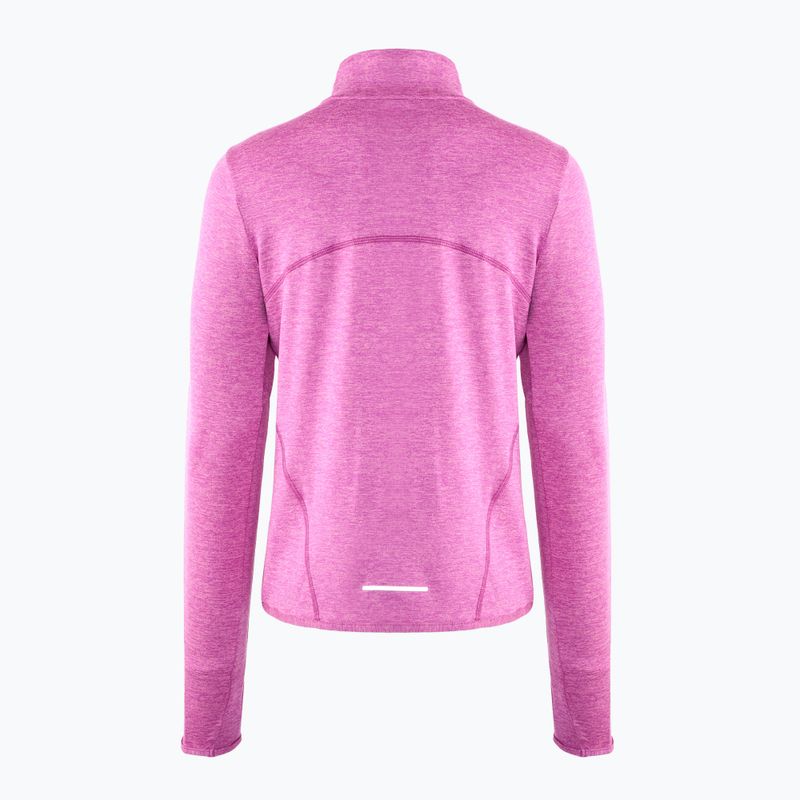 Nike Swift Element UV 1/4-Zip women's running longsleeve hot fuchsia/plum dust/heather 2