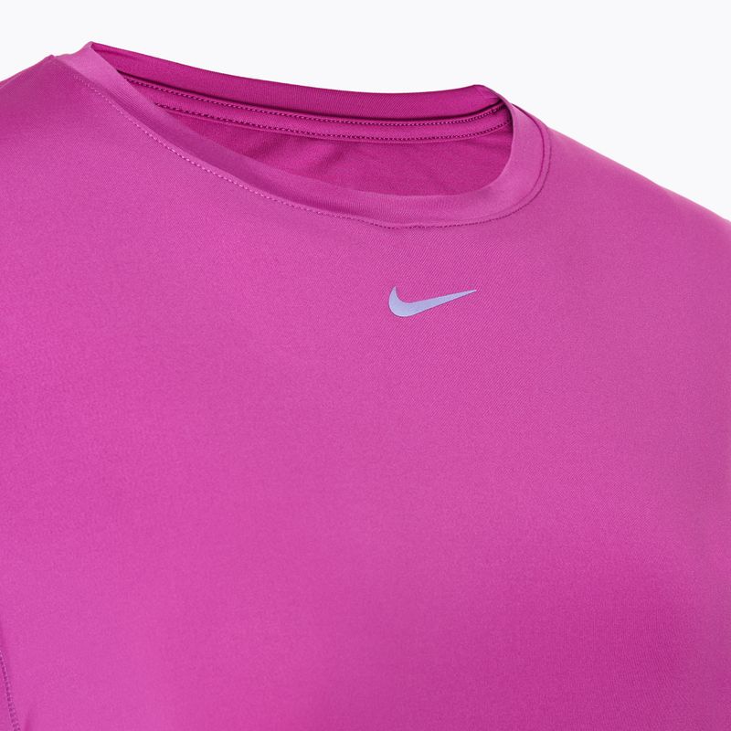 Women's Nike One Classic Dri-Fit t-shirt hot fuchsia / black 3