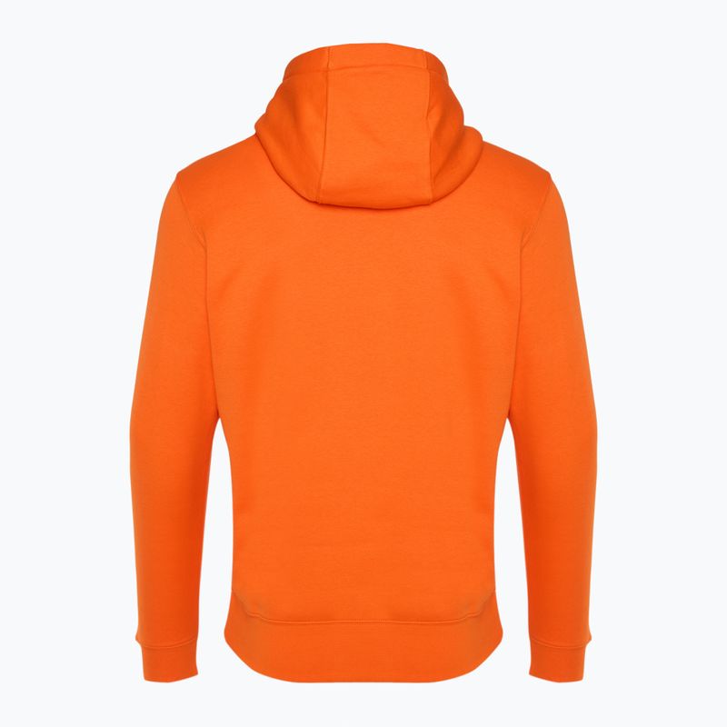 Men's Nike Sportswear Club Fleece Hoodie safety orange/ safety orange/ white 2