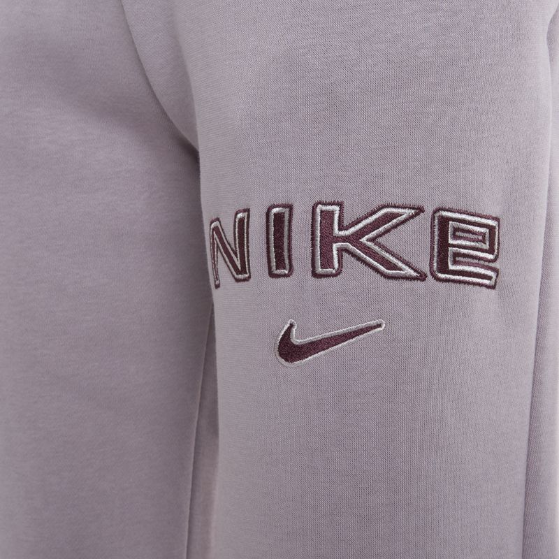 Women's Nike Phoenix Fleece light violet ore trousers 3