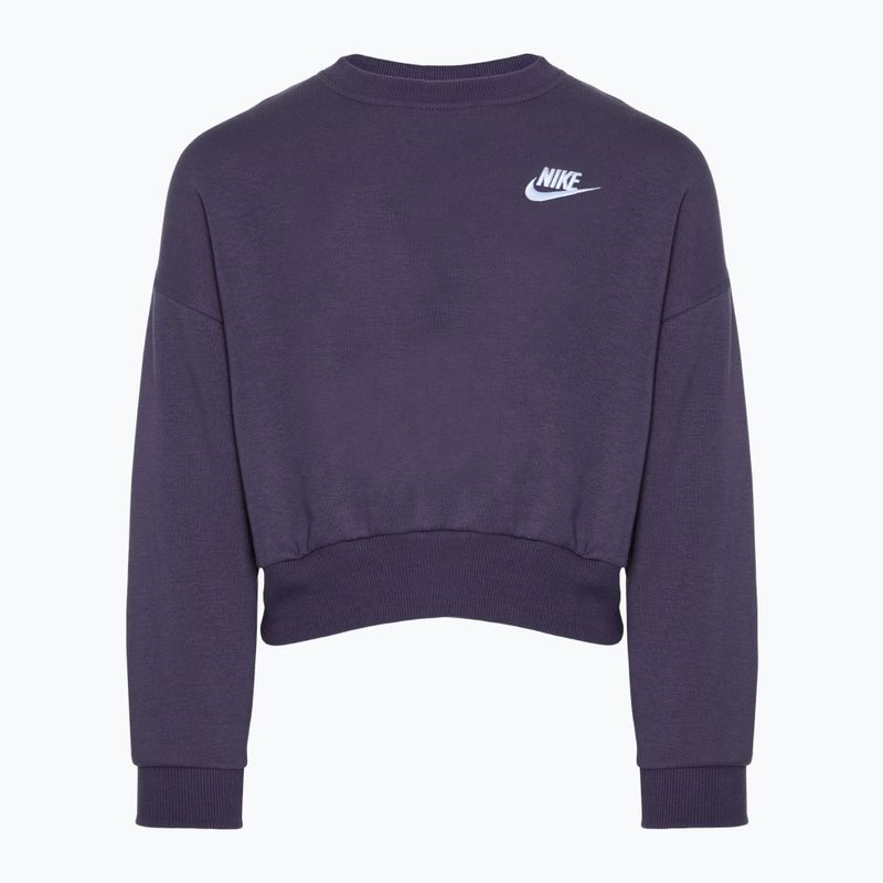 Children's sweatshirt Nike Sportswear Club Fleece dark raisin / white