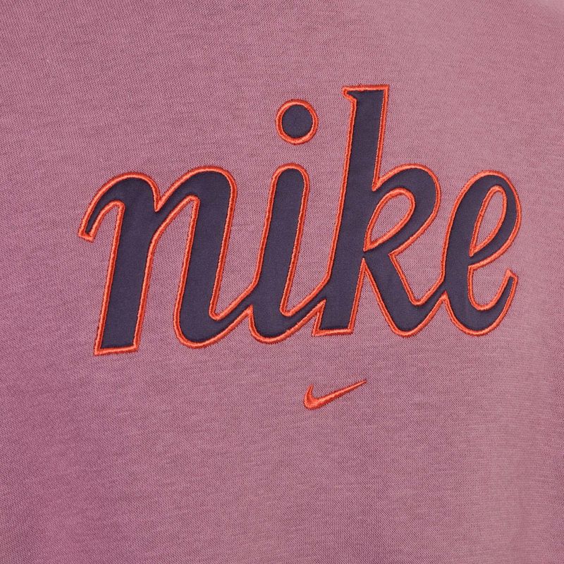 Children's Nike Sportswear Club Fleece plum dust/light wild mango sweatshirt 3