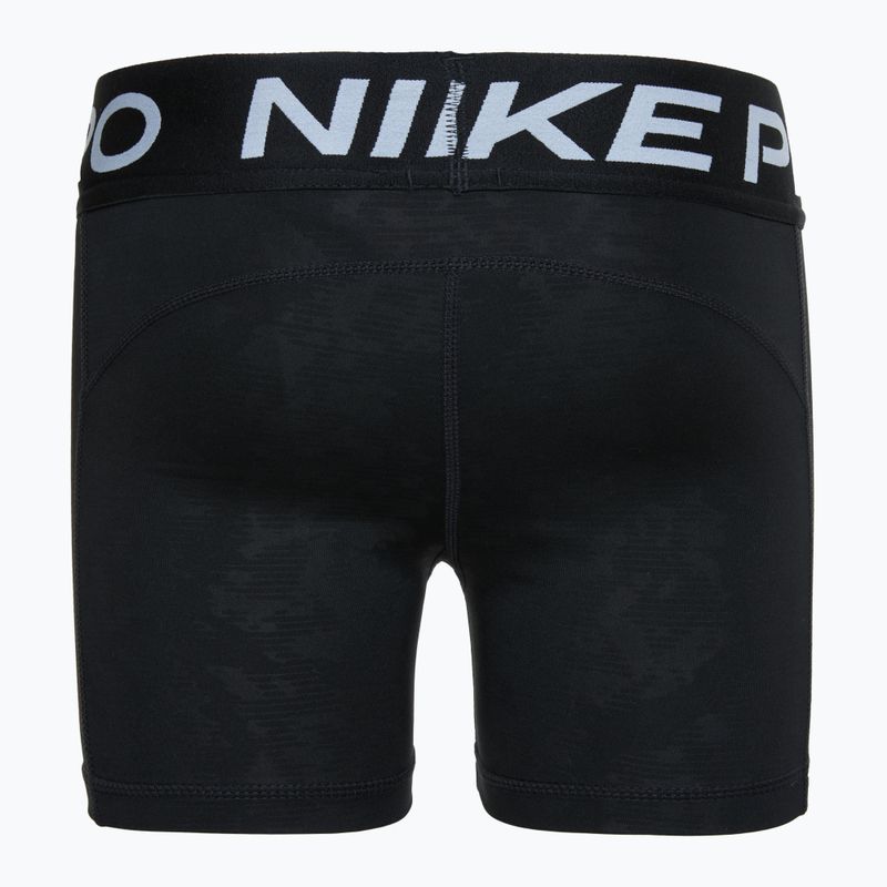Nike Pro Dri-FIT children's training shorts black / white 2