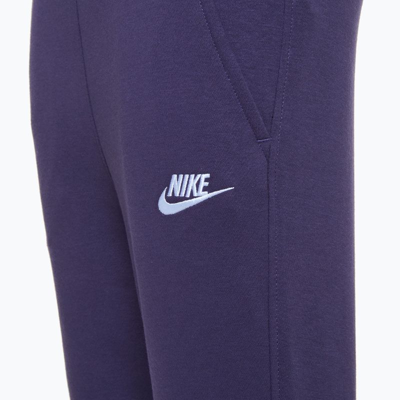 Nike Sportswear Club Fleece children's trousers dark raisin / dark raisin / white 3