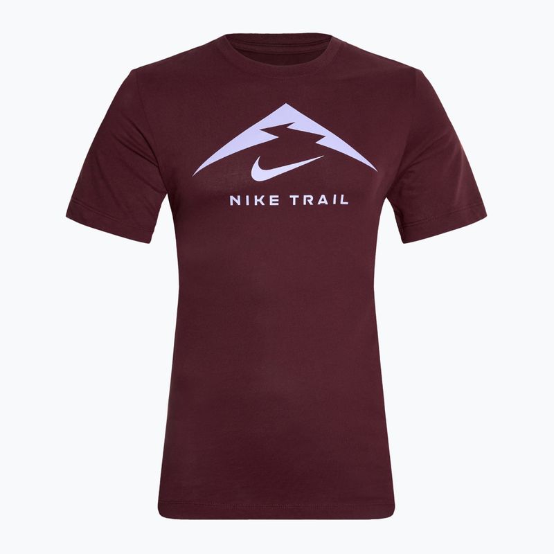 Men's Nike Dri-Fit UV burgundy crush running shirt