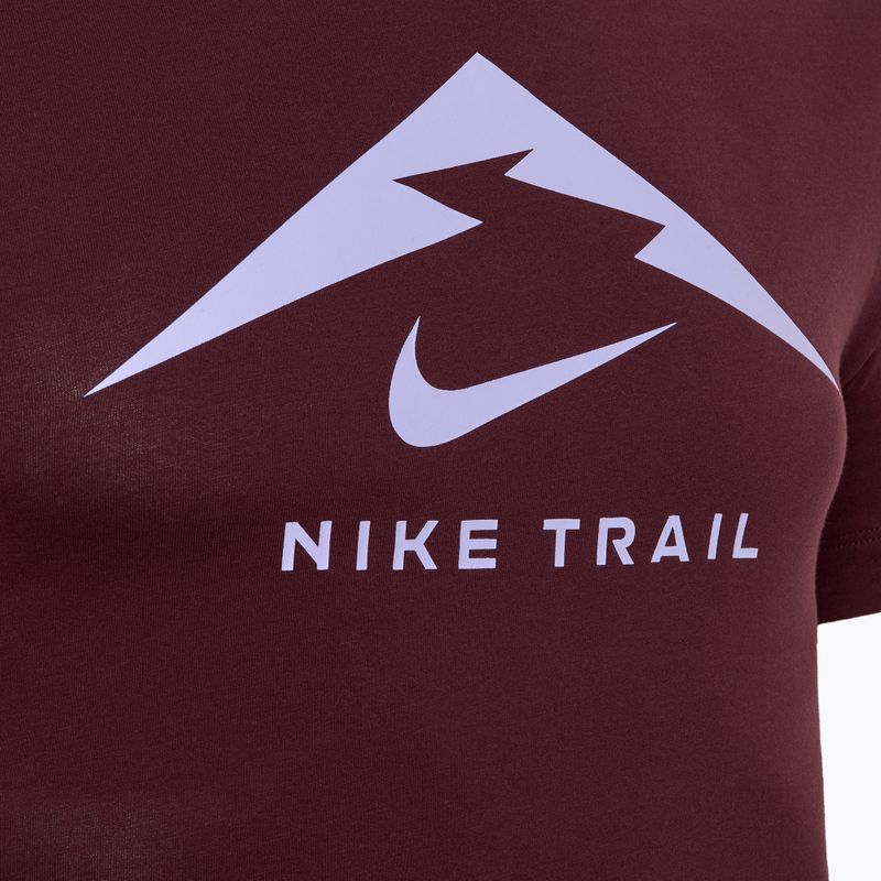 Men's Nike Dri-Fit UV burgundy crush running shirt 3