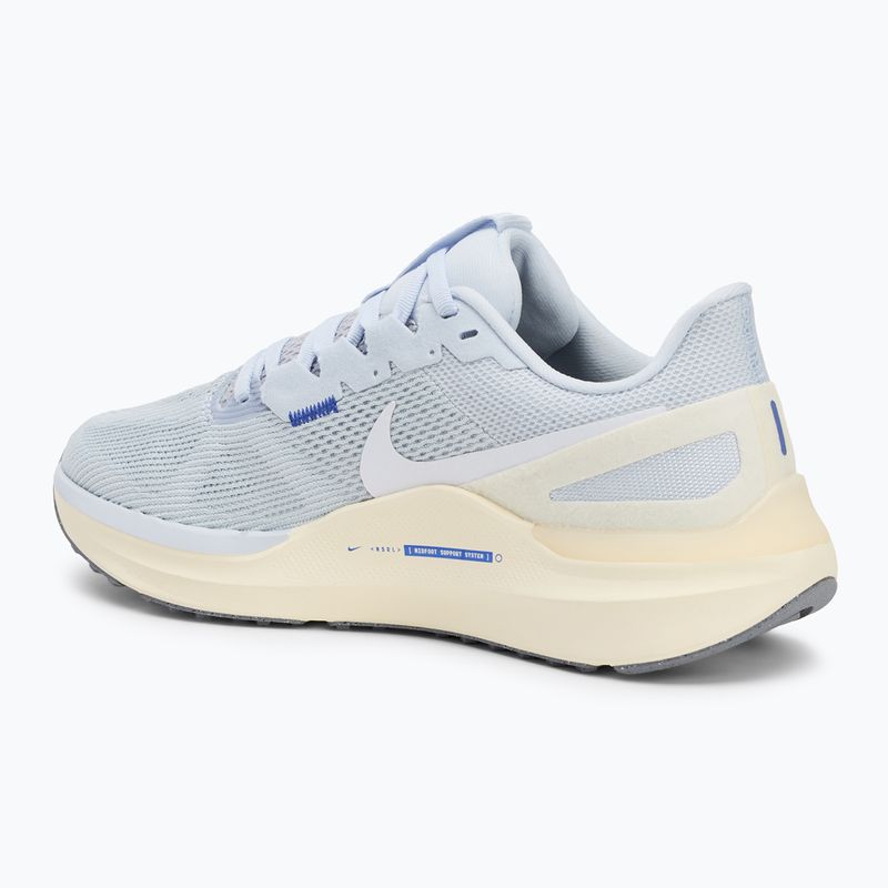 Nike Structure 25 women's running shoes football grey/blue tint/pale ivory/white 3