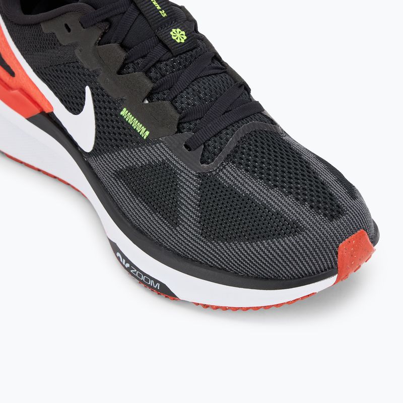 Men's running shoes Nike Structure 25 black/white/picante red 7