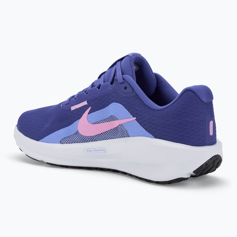 Nike Downshifter 13 women's running shoes astronomy blue/beyond pink/white/black 3