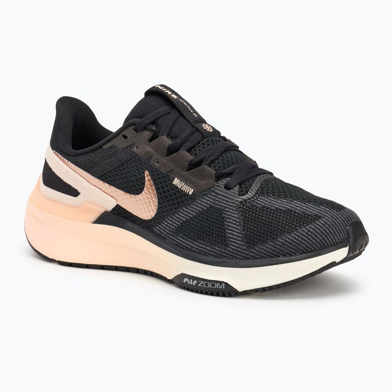 Nike Structure 25 women's running shoes black/crimson tint/ anthracite/metallic red bronze