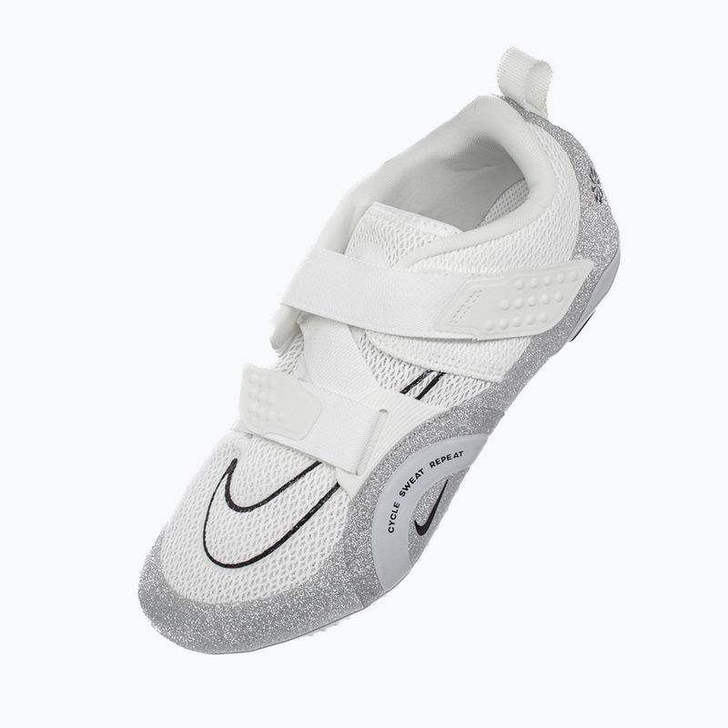 Nike Superrep Cycle 2 Premium spinning shoes summit white/pure platinum/black 10