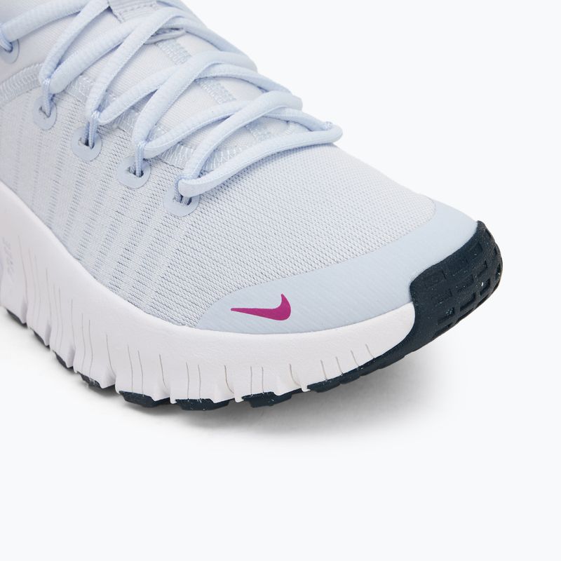 Nike Free Metcon 6 grey / armory navy / hot fuchsia women's training shoes 7