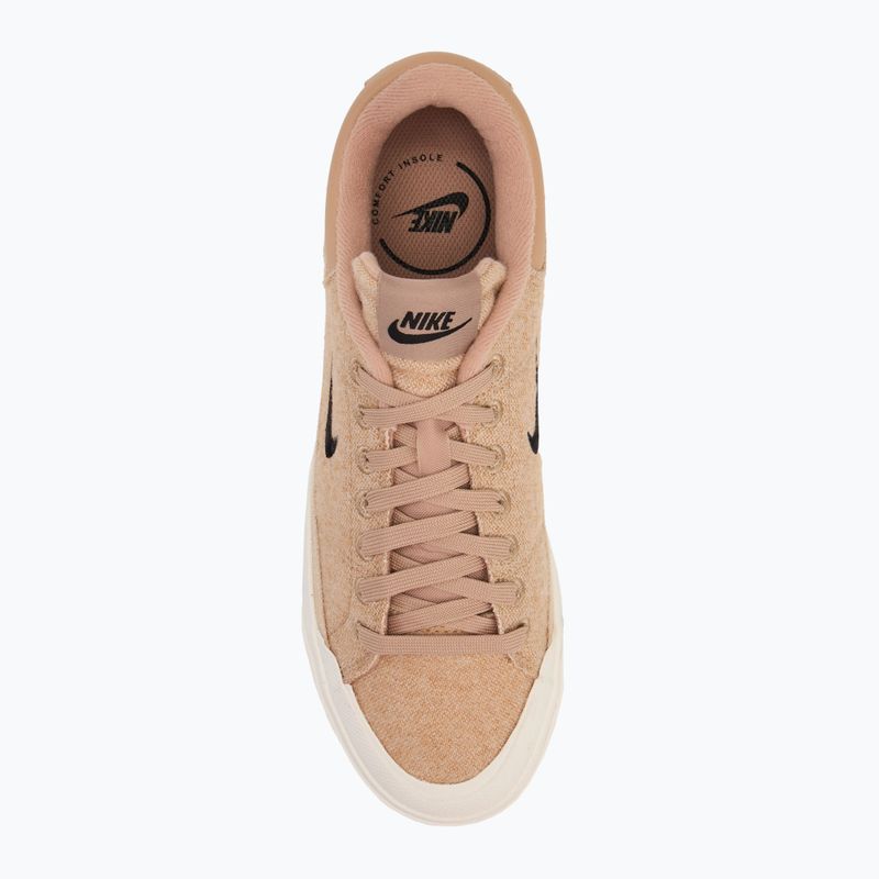 Nike Court Legacy Lift women's shoes hemp/sail/sanddrift/black 5